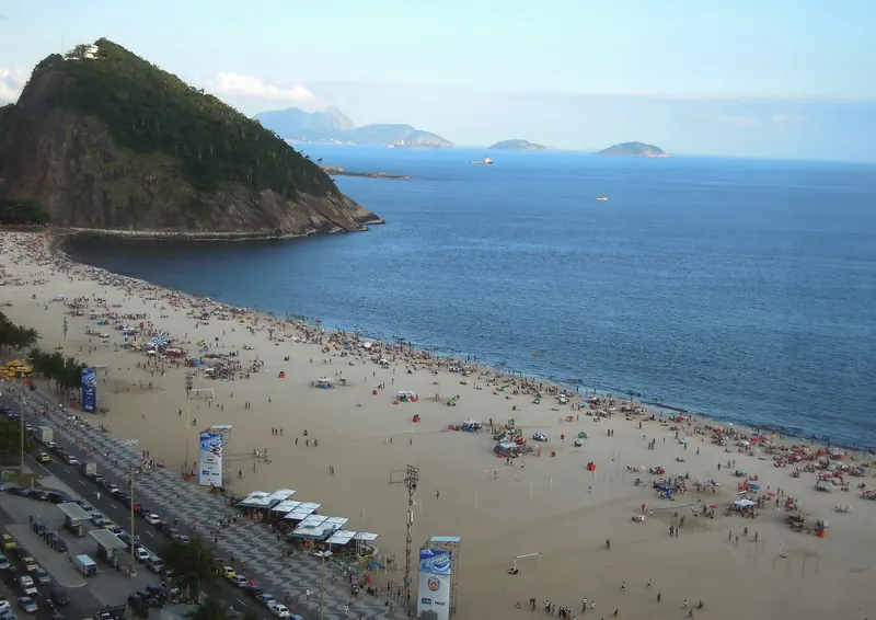 Copacabana and Leme in rio de janeiro br