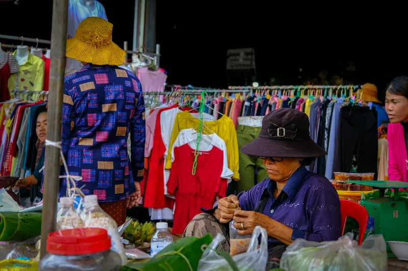 Old Market and Pub Street in siem reap kh