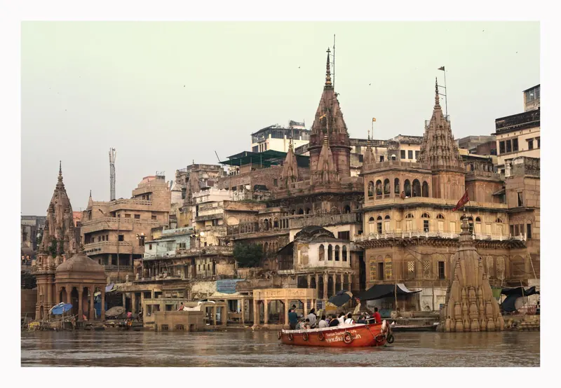 Manikarnika and Kashi Vishwanath corridor in varanasi in