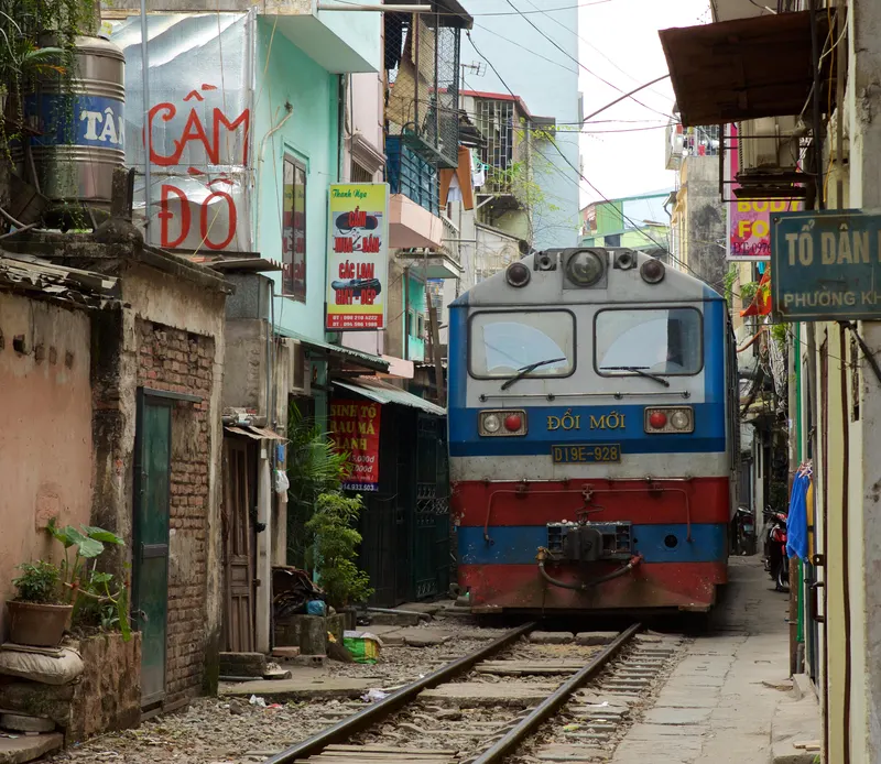 Hanoi's Train Street in Cửa Nam, Hanoi