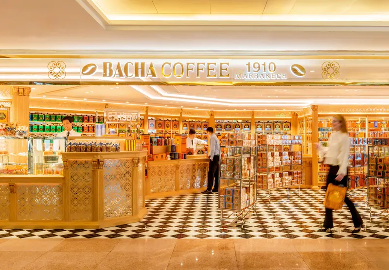 Bacha Coffee Harbour City in Tsim Sha Tsui, Hong Kong
