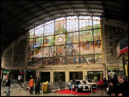 Stained Glass Window at Bilbao Abando Indalecio Prieto Station