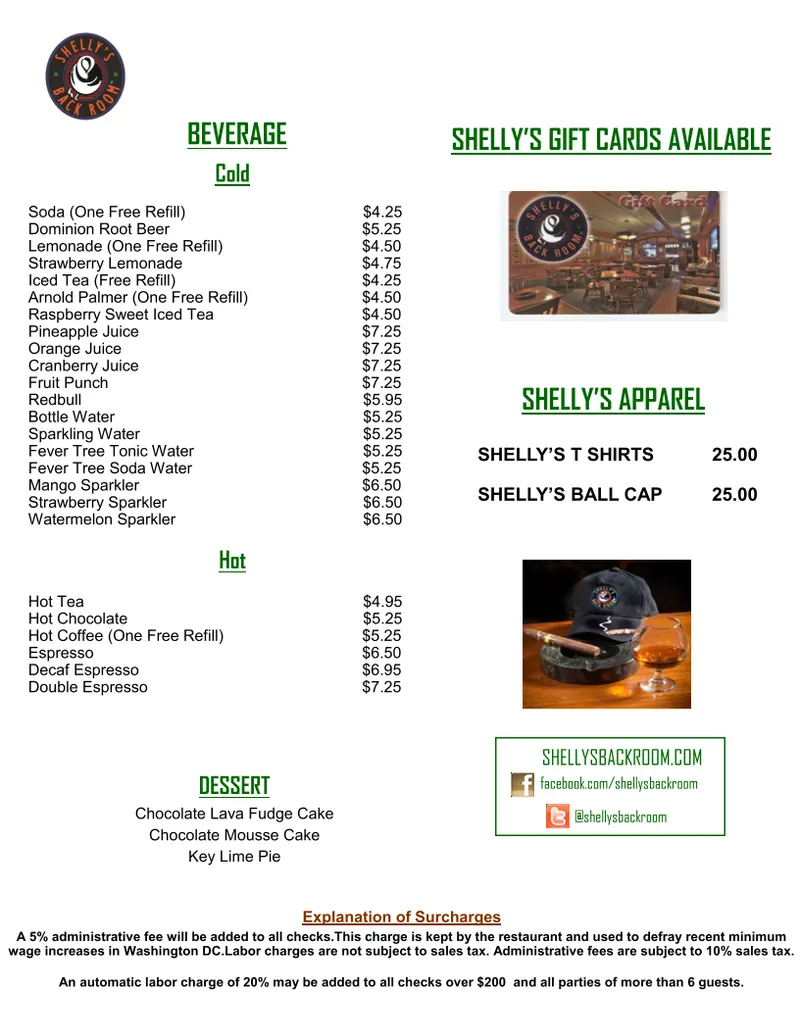 Shelly's Back Room in National Mall and Federal Triangle, Washington