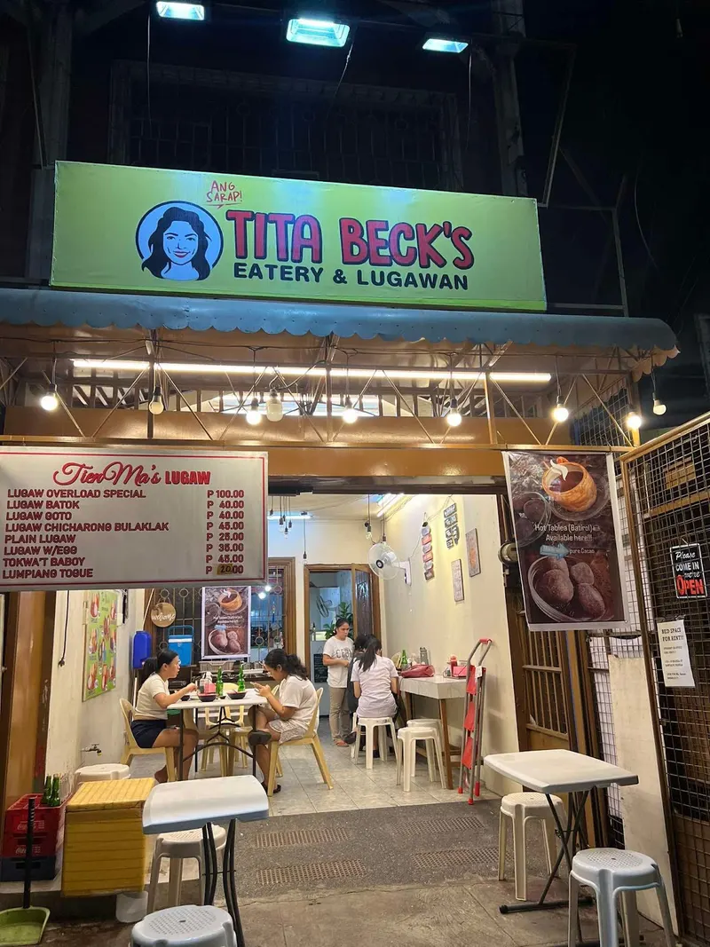 Tita Beck’s Eatery and Lugawan in Santa Cruz, Manila