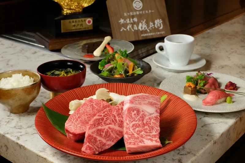 Kobe Beef Teppanyaki Steak Wanomiya Oriental Hotel Store in Sennichimae, Osaka