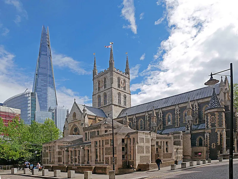 Southwark Cathedral in South Bank, London