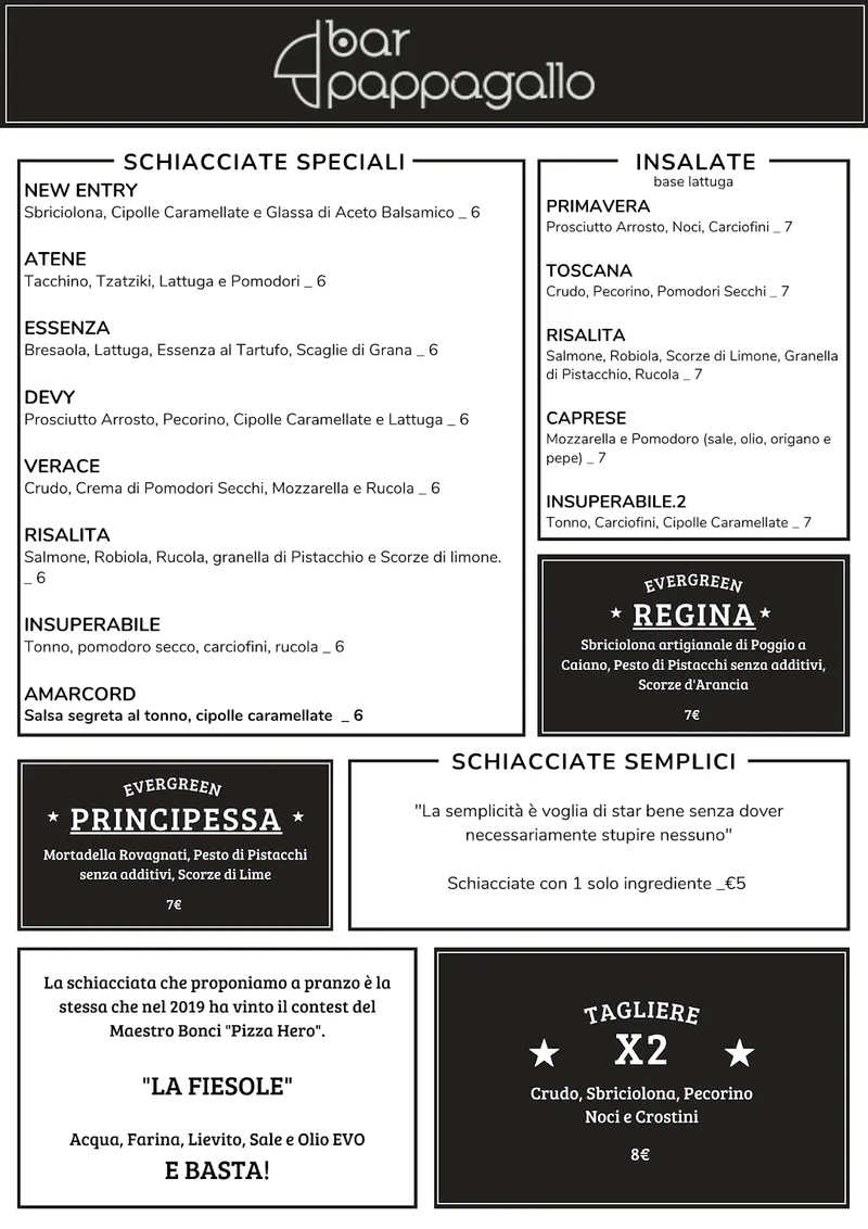 Bar Pappagallo in San Niccolo, Florence