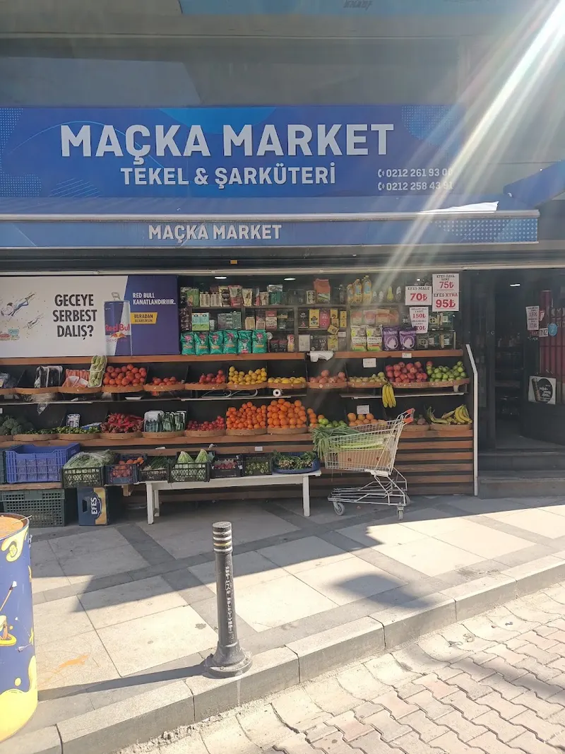 Maçka market in Vişnezade, Istanbul
