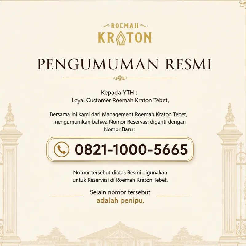 Roemah Kraton in Menteng, Jakarta