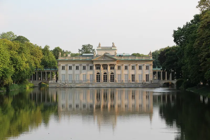 Łazienki Park and Palace on the Isle in Warsaw