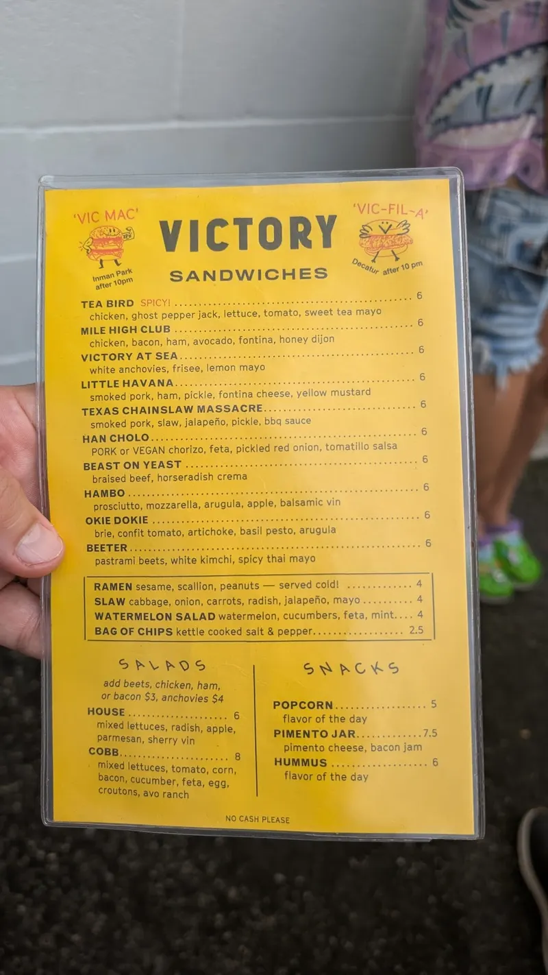 Victory Sandwich Bar in Inman Park, Atlanta