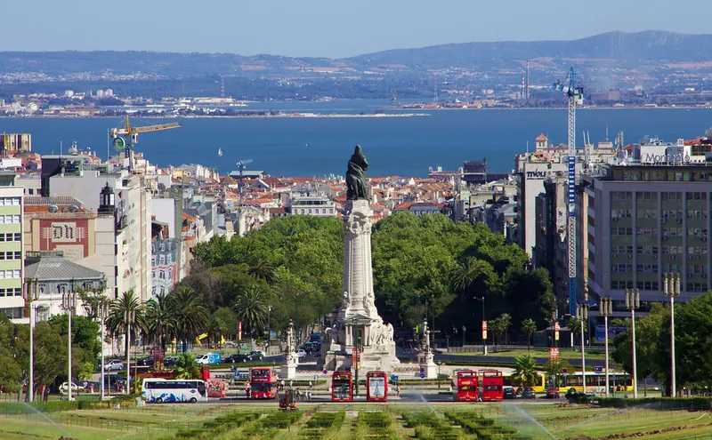 Marquess of Pombal Square in Avenidas Novas, Lisbon