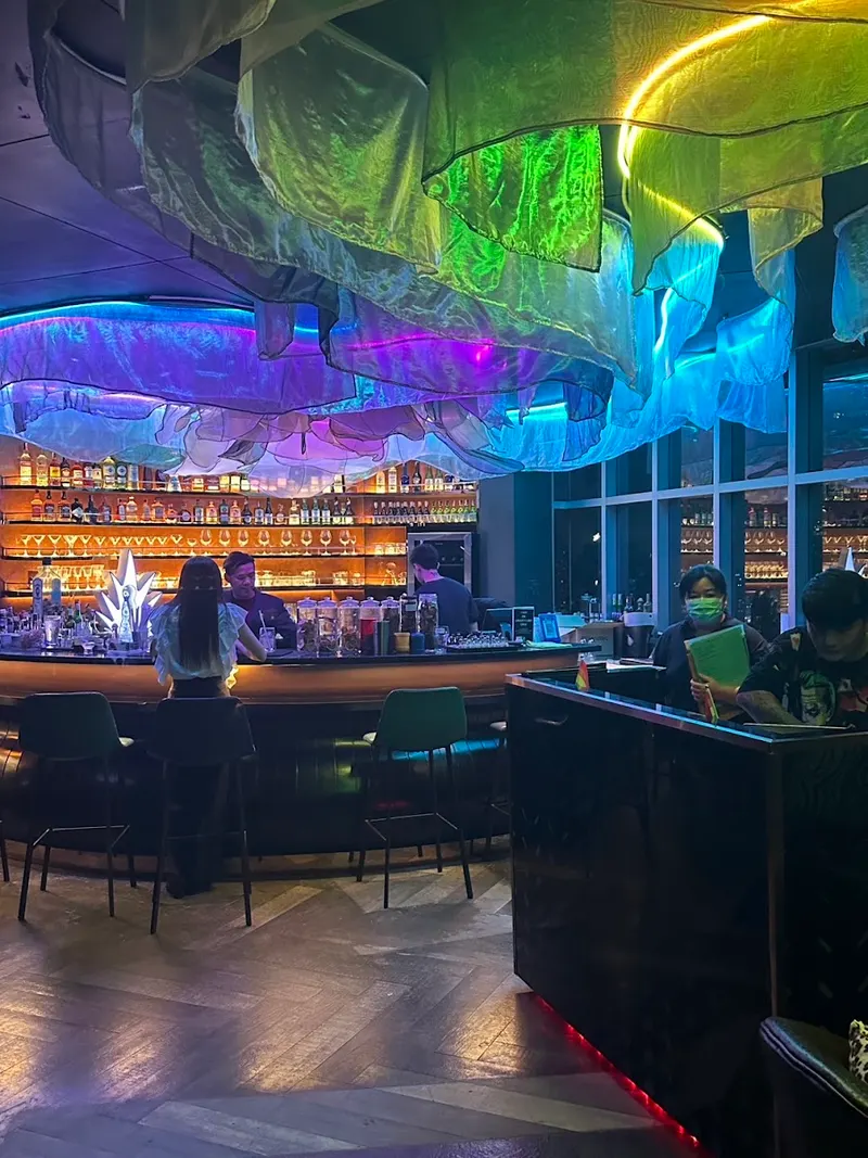 Blue District Rooftop Bar in Sathon district, Bangkok
