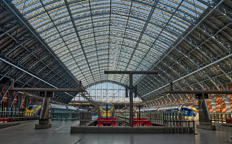 St Pancras International in King's Cross, London