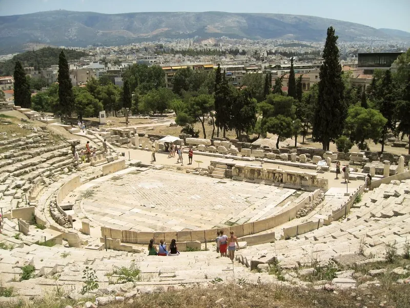 Theatre of Dionysus and Odeon of Herodes Atticus in Athens