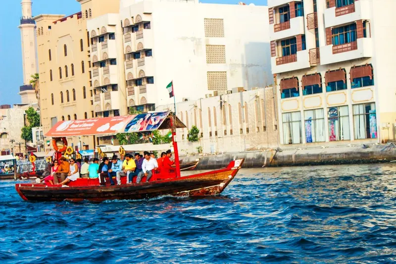 Dubai Creek abra ride in Dubai