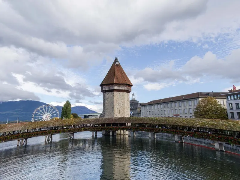 Chapel Bridge & Water Tower in Lucerne