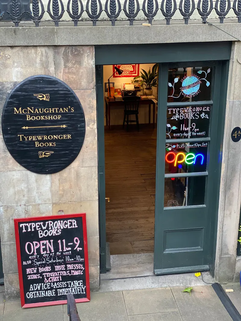 Typewronger Books in New Town East and Gayfield, Edinburgh