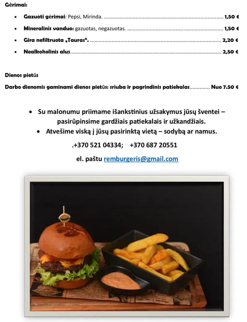 Dėdės virtuvė / REM Burgeris