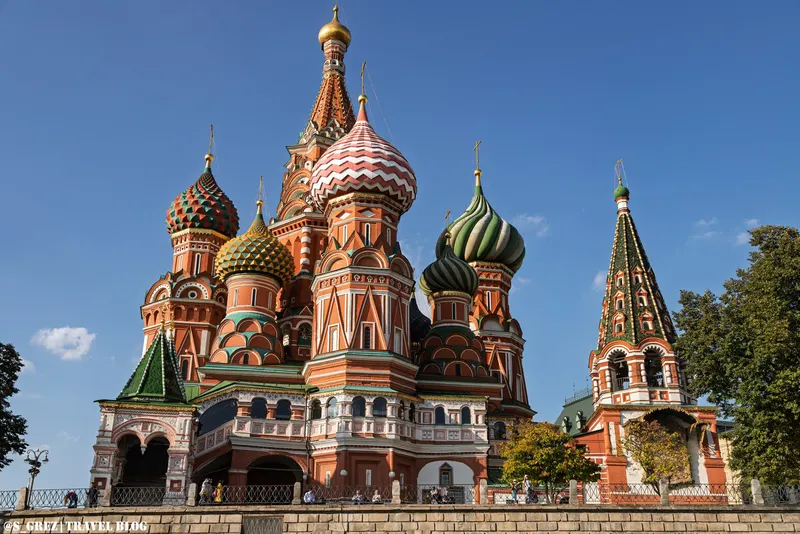 Red Square and Saint Basil's Cathedral in Moscow