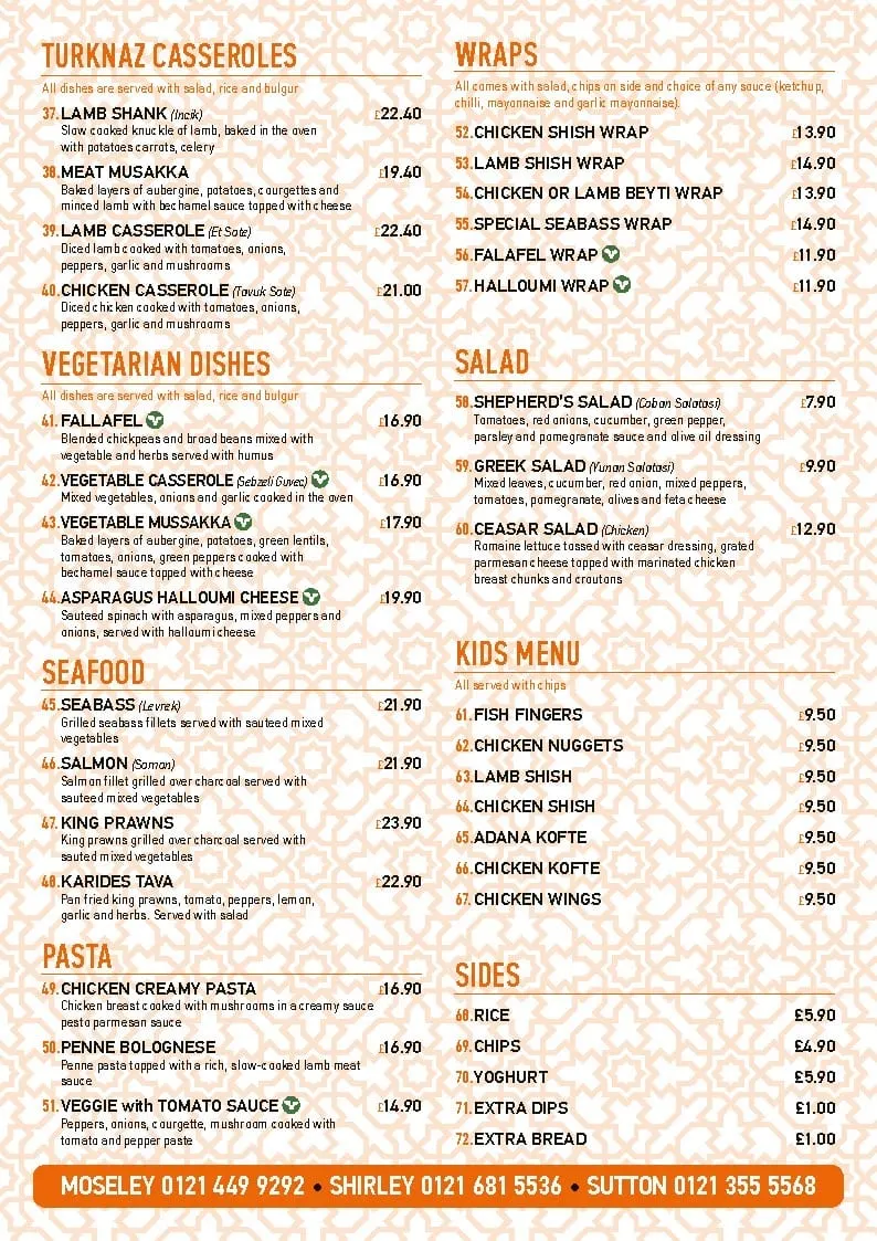 Turknazz Restaurant Moseley
