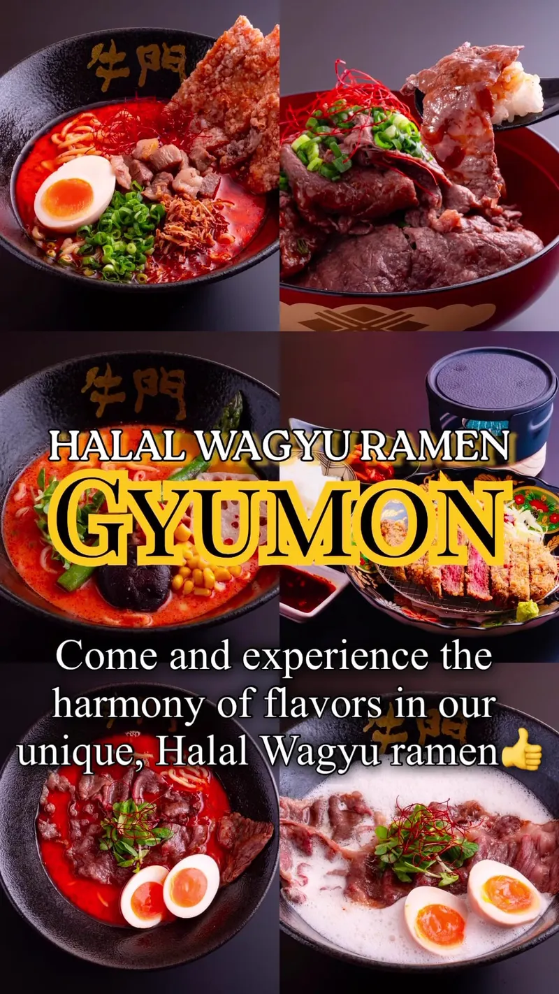 Halal Wagyu&Vegan Ramen Gyumon Osaka Dotonbori