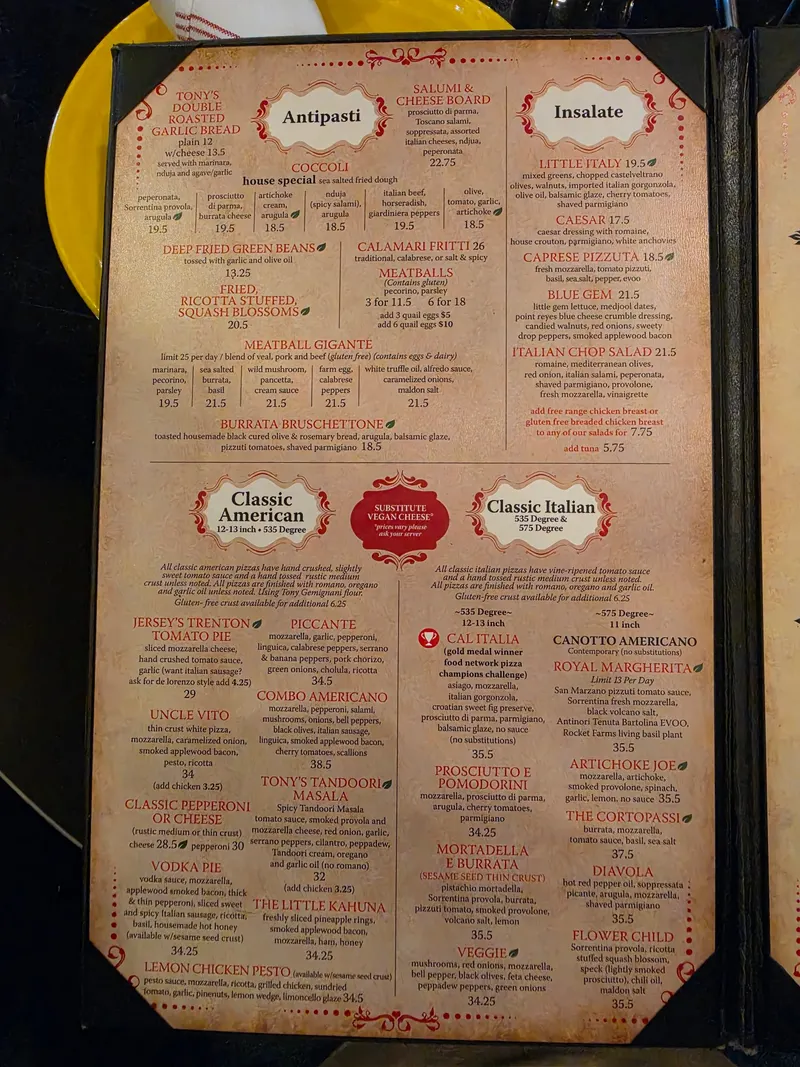 Tony's Pizza Napoletana