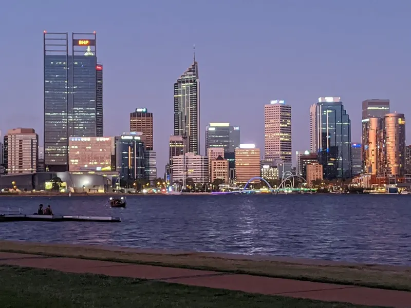 Swan River foreshore in Perth