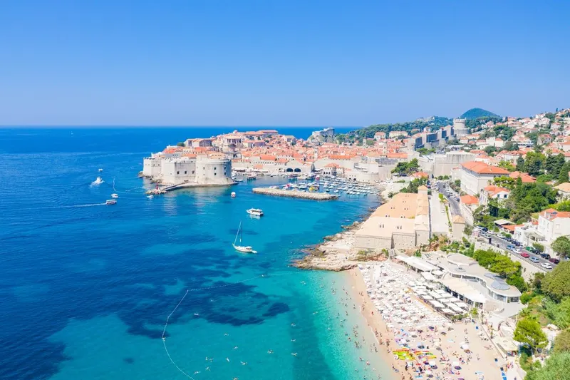 Banje Beach in Dubrovnik