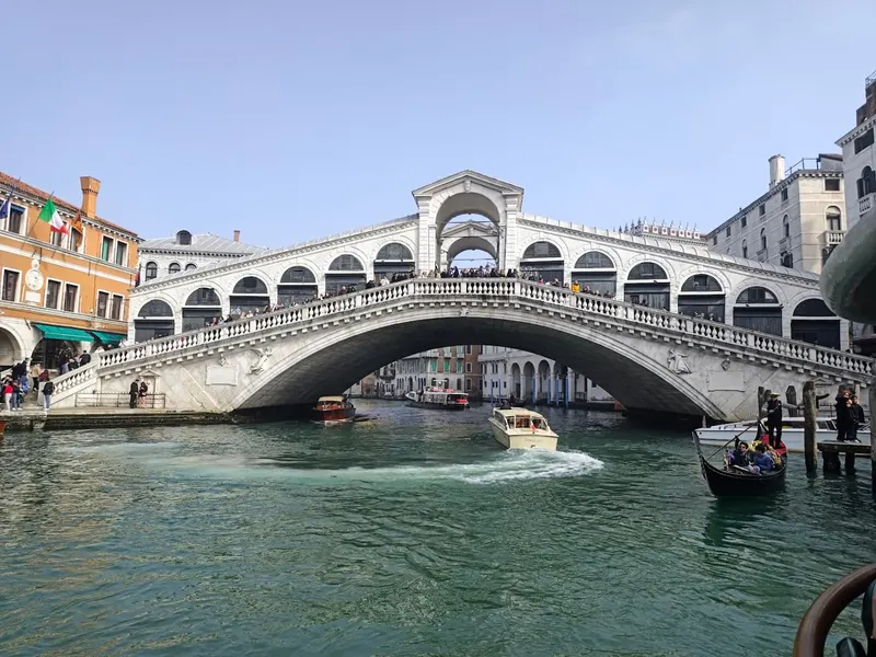 Grand Canal and Rialto Bridge in Venice