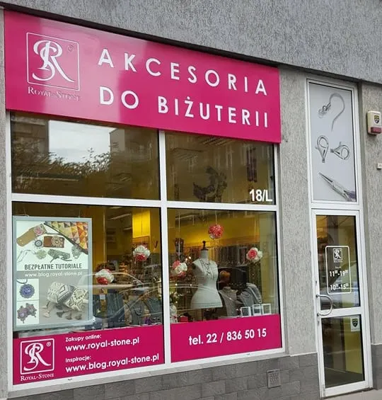 Sklep Royal-Stone ul. Żelazna 67 Kamienie i akcesoria do wyrobu biżuterii, warsztaty biżuteryjne