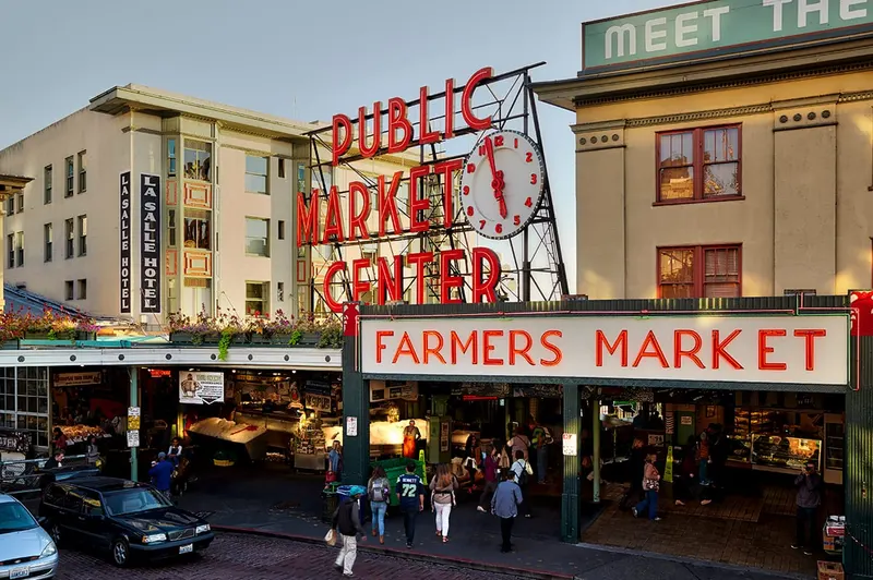Pike Place Market in Downtown, Pike Place and Waterfront, Seattle