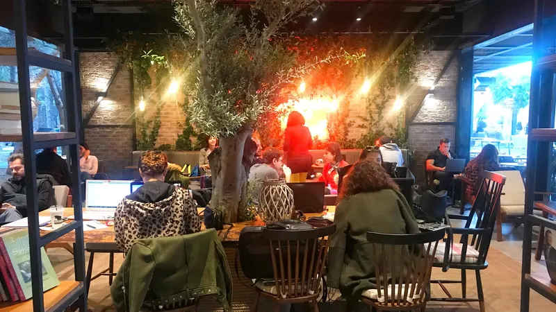 The Beaver Coffee Shop Beach Park in Meltem, Antalya