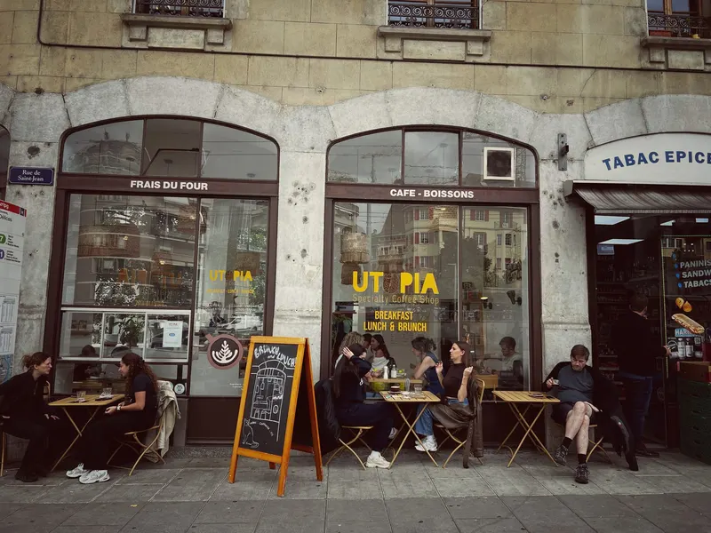 Utopia coffee (St-Jean) in La Dole, Geneva