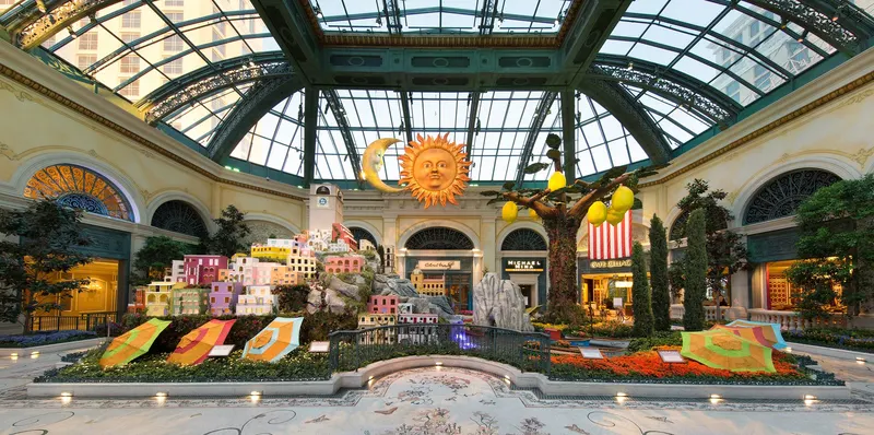 Bellagio Fountains and Conservatory in Las Vegas