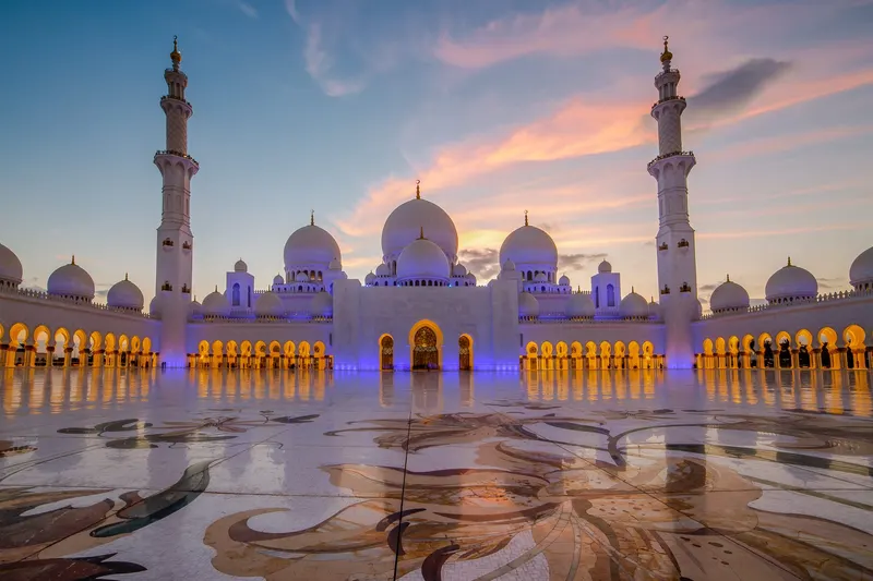 Sheikh Zayed Grand Mosque in Abu Dhabi