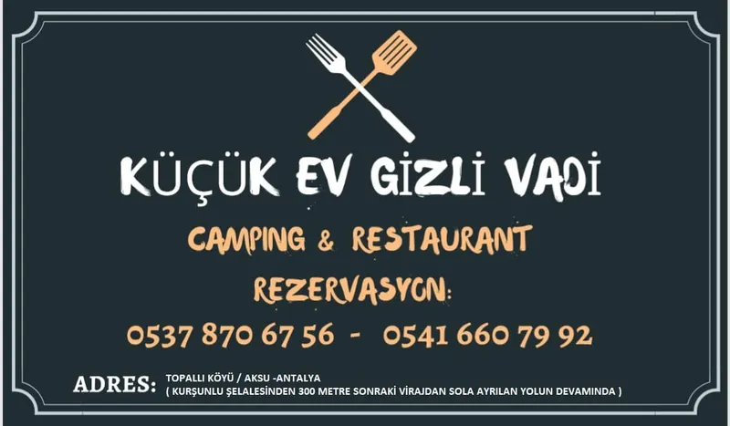 Küçük ev Gizli Vadi Camping Restaurant
