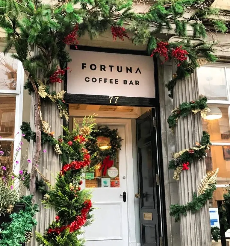Fortuna Coffee Bar in Dean Village, Edinburgh