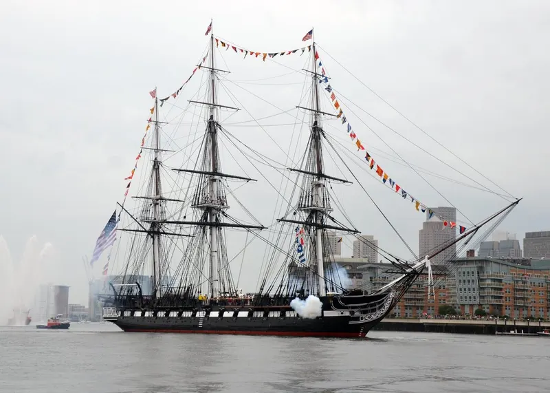 USS Constitution and Charlestown Navy Yard in Boston