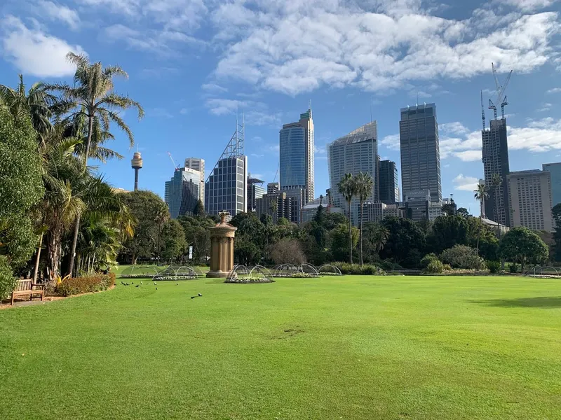 Royal Botanic Garden and Mrs Macquarie's Chair in Sydney