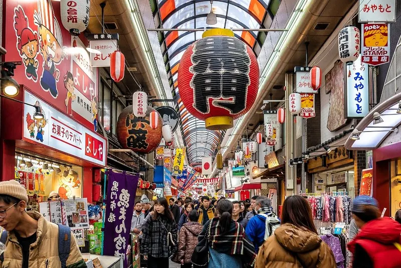 Kuromon Ichiba Market in Osaka