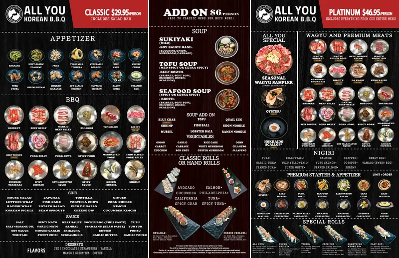 All You Korean BBQ & Sushi