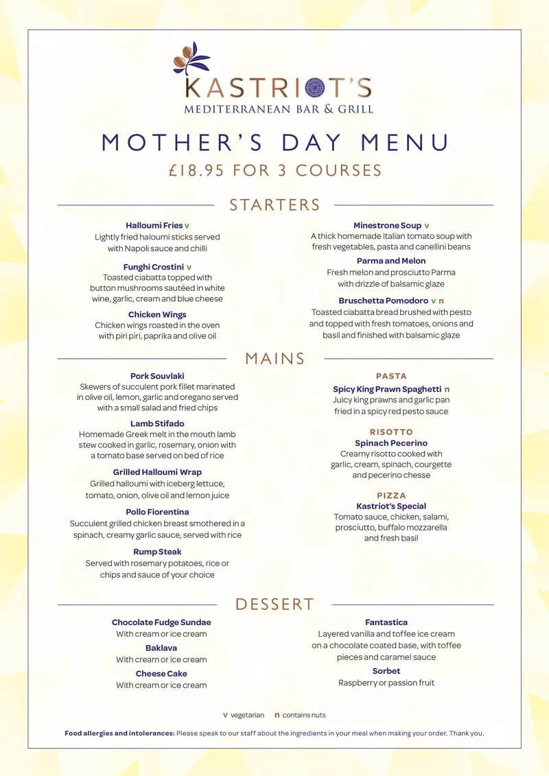 Kastriot's Mediterranean Bar & Grill