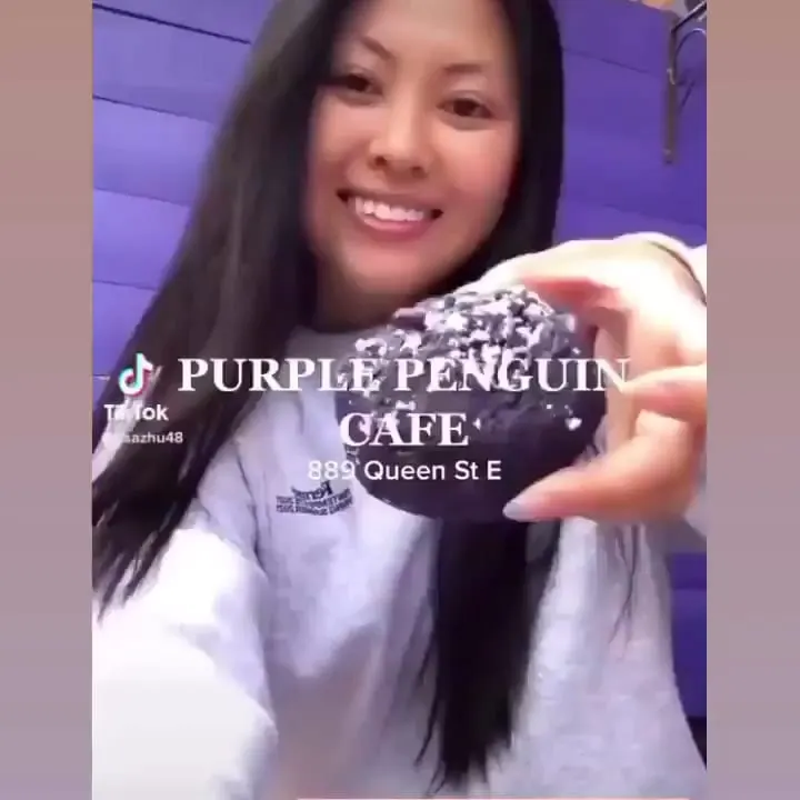Purple Penguin Cafe in Riverside, Toronto