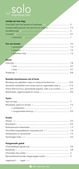 Solo espresso bar