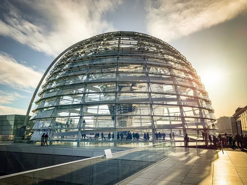 Reichstag Building and Dome in Berlin