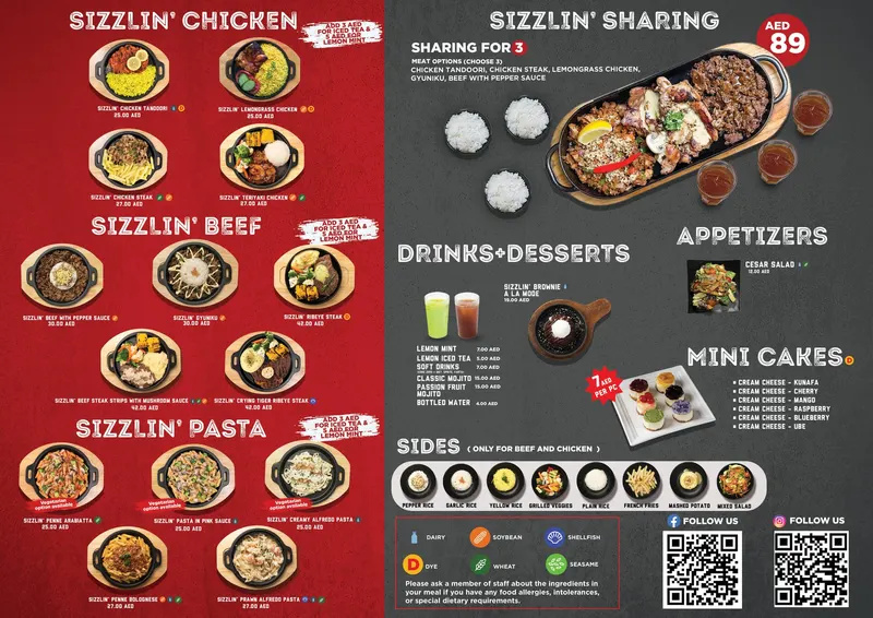 Sizzlin' Steak - Flayva Food Hall Al Ghurair Centre Mall