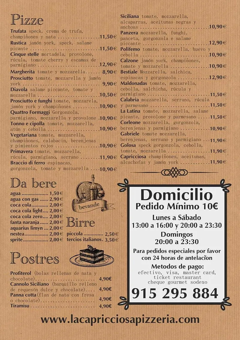La Capricciosa Italiana