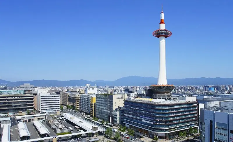 Kyoto Tower in Shimogyo Ward, Kyoto