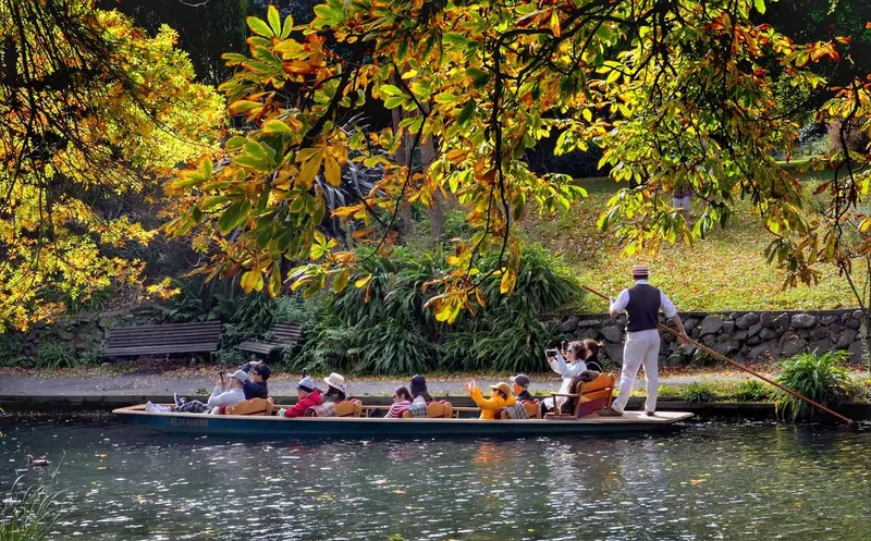 Punting on the Avon and Antigua Boatsheds